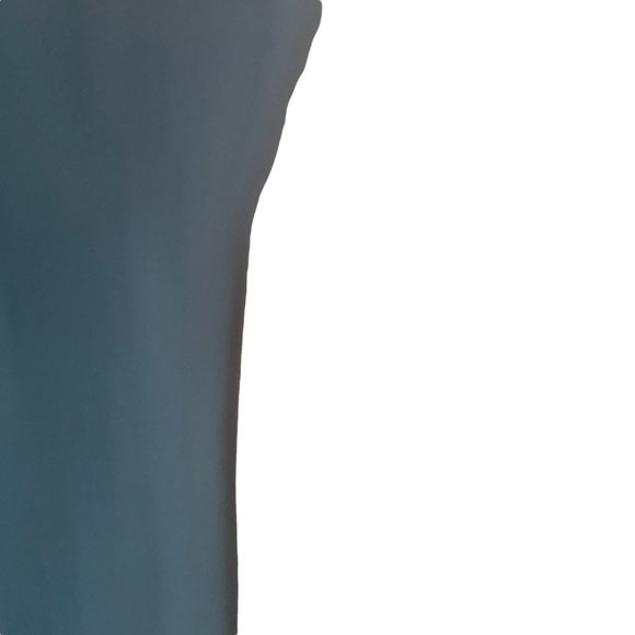 BCBG MaxAzria Plunge V-Neck Maxi Dress Jersey Stretch Solid Blue Size Large L - Picture 3 of 12